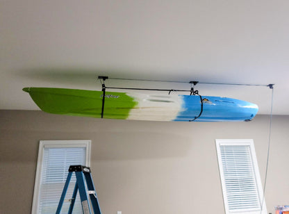Elite Kayak Garage Ceiling Storage Hoist | Holds up to 150 lbs