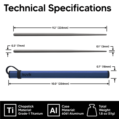 Kuvik Titanium Chopsticks