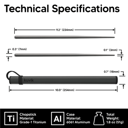 Kuvik Titanium Chopsticks