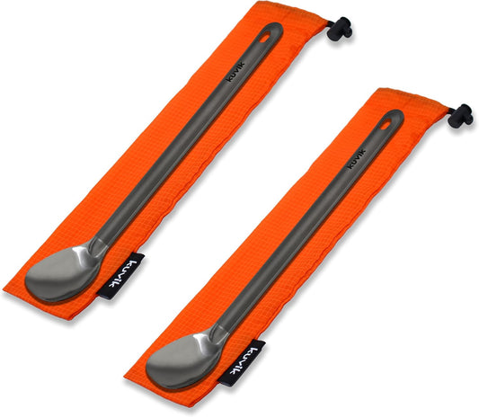 Kuvik Titanium Long Handle Spoon 2-Pack