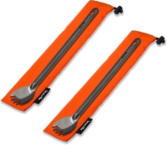 Kuvik Titanium Long Handle Spork 2-Pack