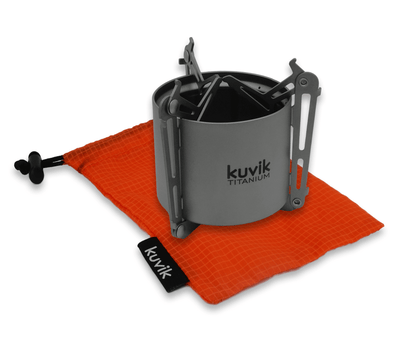 Kuvik Titanium Siphon Alcohol Stove with Folding Legs