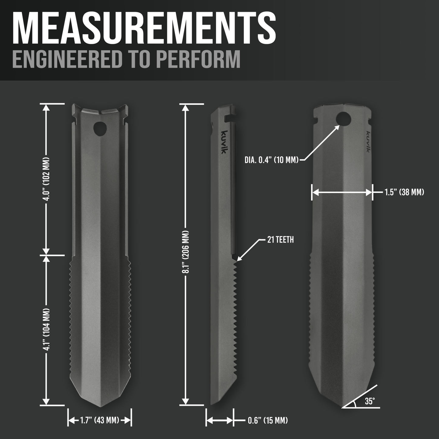Kuvik Titanium Trowel