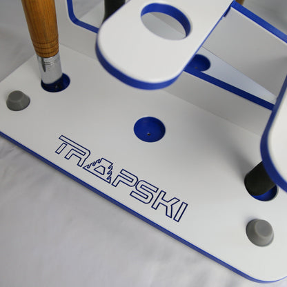 Made in the USA Fishing Rod Rack | 12 Pole Waterproof Wash-down | Dock, Garage, Boat, Storage