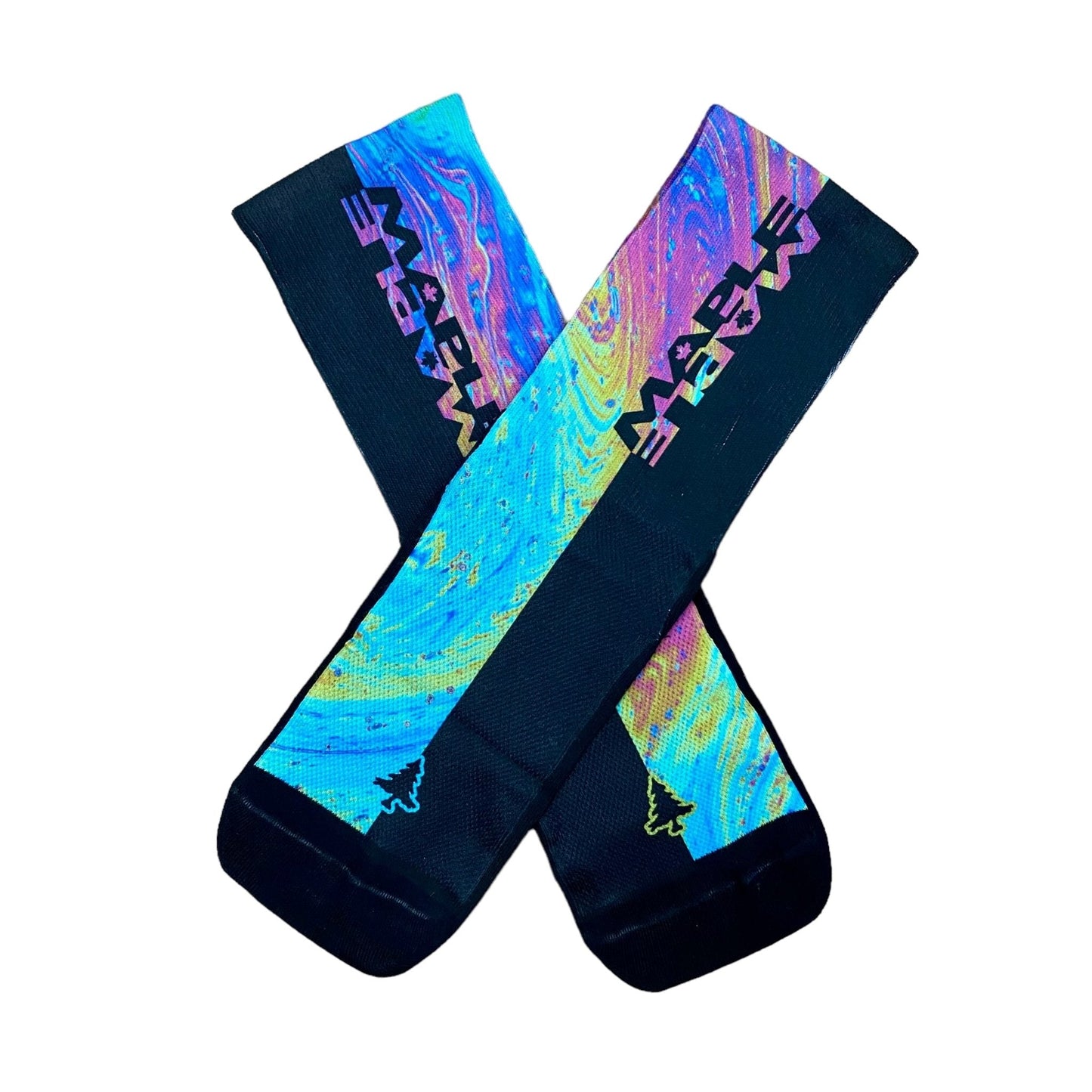 Maple Flip SUB6 6" Socks - Oil Slick