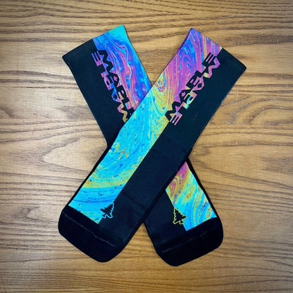 Maple Flip SUB6 6" Socks - Oil Slick