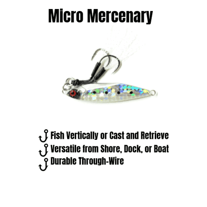 Mercenary Micro Slow Pitch Jig – 4-Pack – 10g & 15g