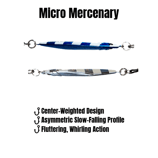 Submission Jigs - Micro Sumo and Mercenary - Slow Pitch Jigs - 4 Packs
