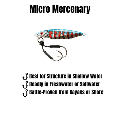 Submission Jigs - Micro Mercenary - Slow Pitch Jigs - 4 Packs