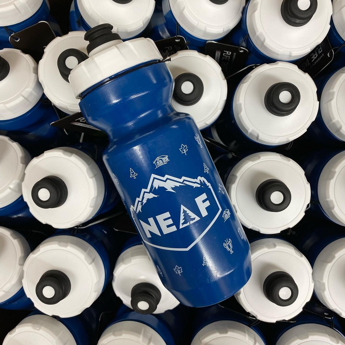 NEAF 22oz Purist Water Bottle White Caps