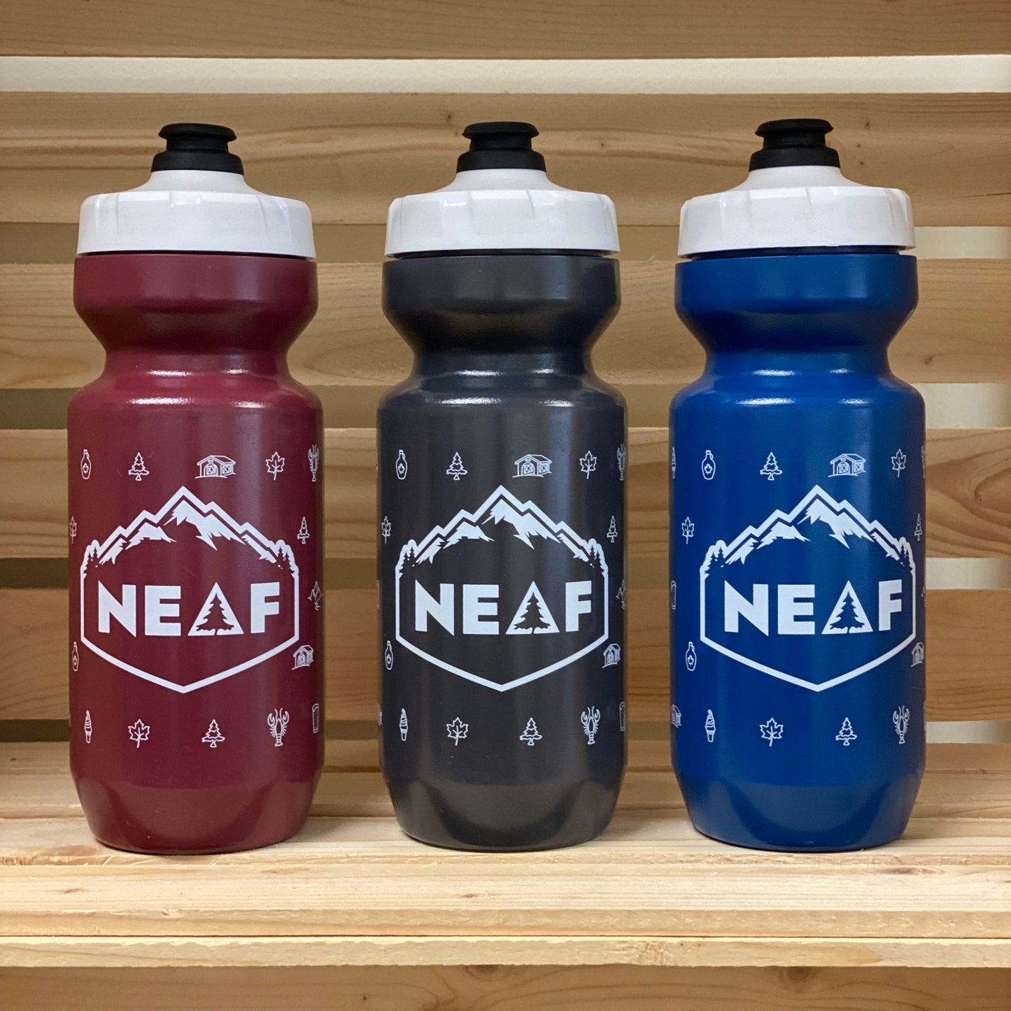 NEAF 22oz Purist Water Bottle White Caps
