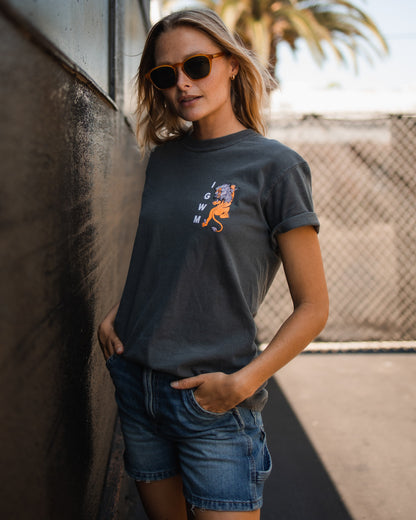 "Nothing But The Blood" Mineral Wash Premium Pepper Tee