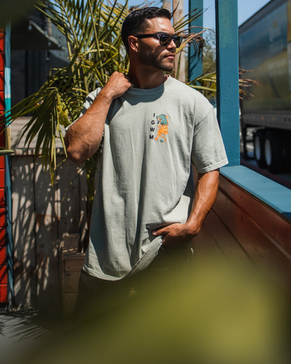 "Nothing But The Blood" Sandstone Premium Melon Tee