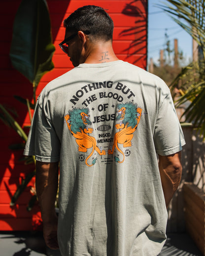 "Nothing But The Blood" Sandstone Premium Melon Tee
