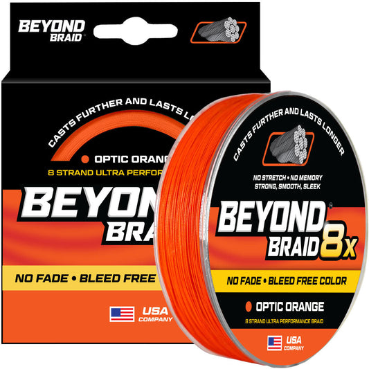 Optic Orange 8X- No Fade - Ultra Performance 8 Strand