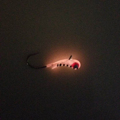 PINK STRIPE GLOW TUNGSTEN KANOE JIG