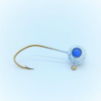 Free Style Jig Heads - 3D Eyes - 12 Pack - No Collar