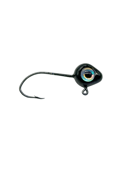 Free Style Minnow Jig Heads - 3D Eyes - 12 Pack - No Collar