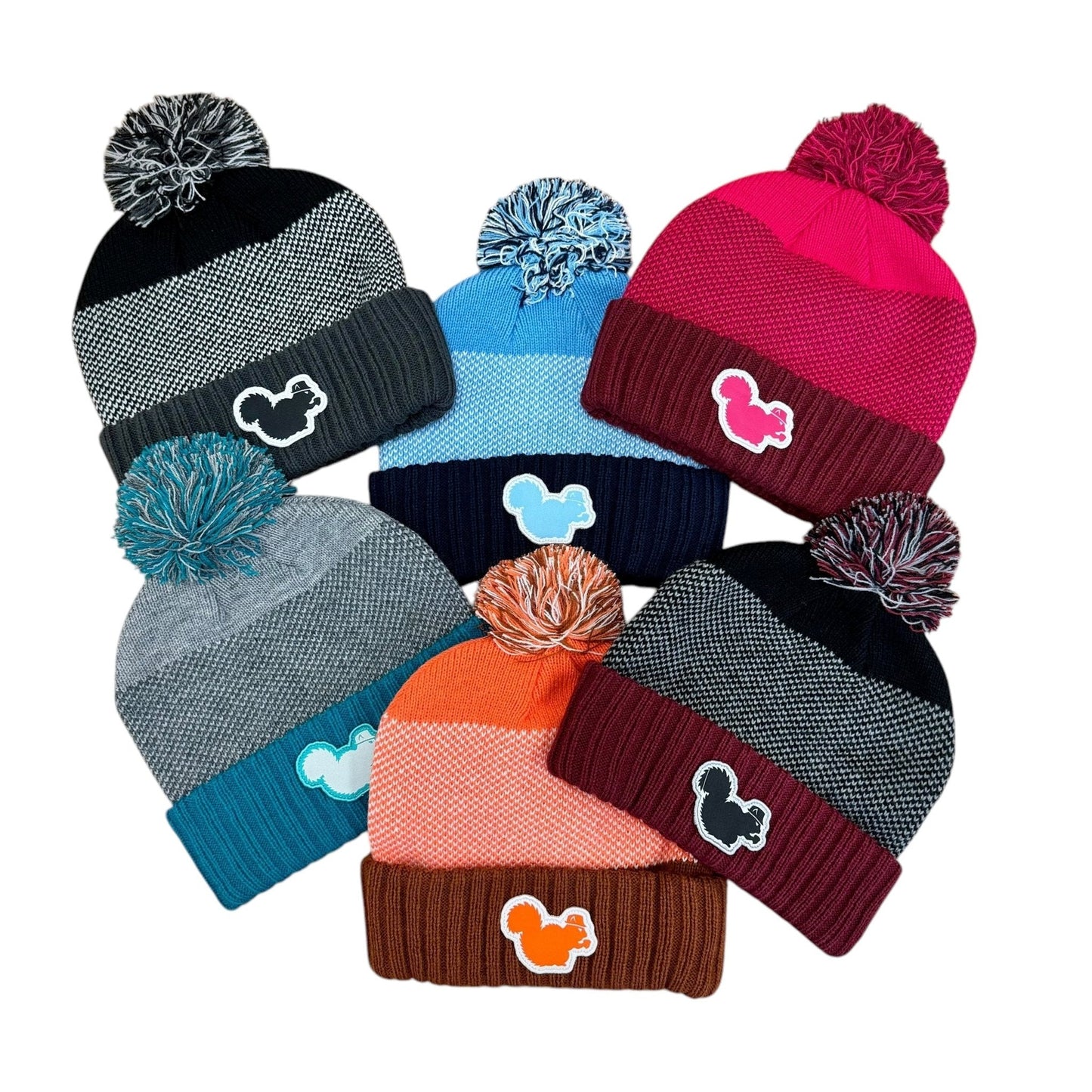 RHR Secret Squirrel 24 Pom Pom Beanie
