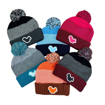 RHR Secret Squirrel 24 Pom Pom Beanie