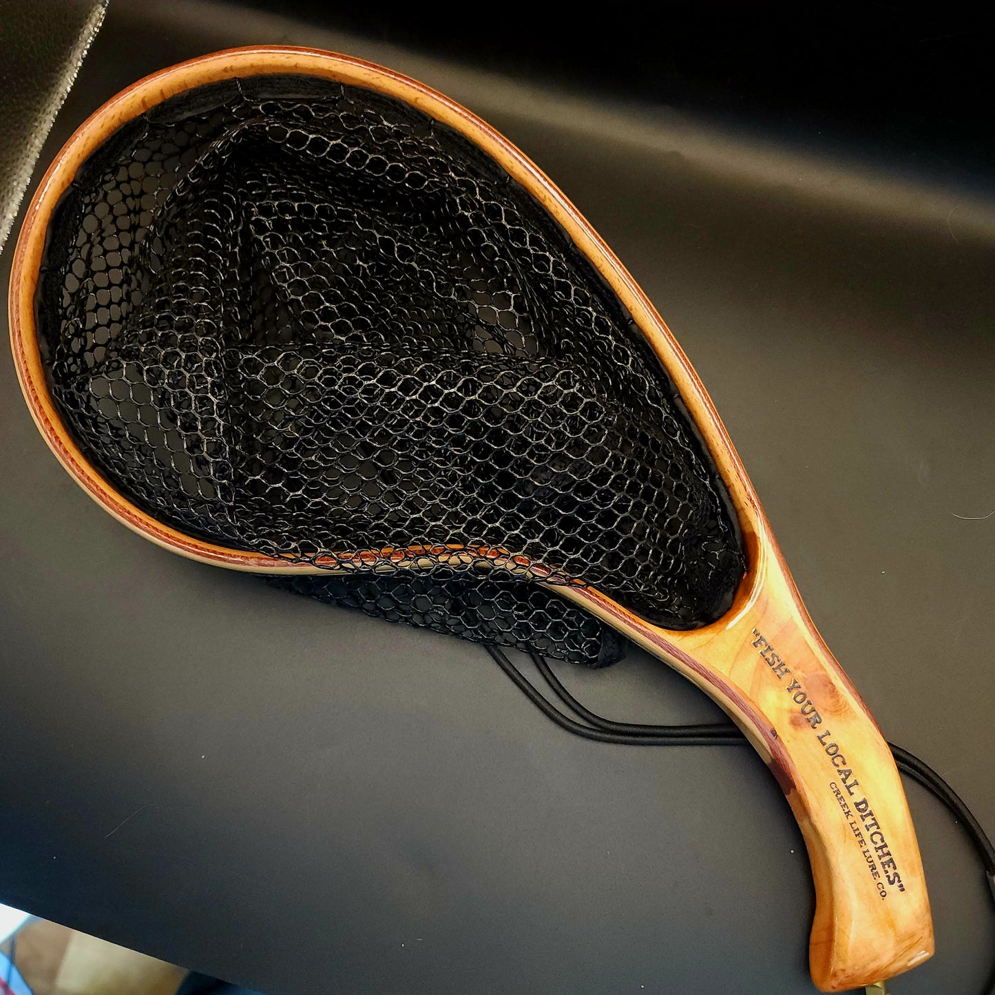 The "Critter Getter"  Wood w/ Rubber Landing Net