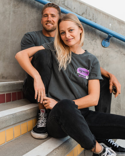 Romans Mineral Wash Premium Pepper Tee