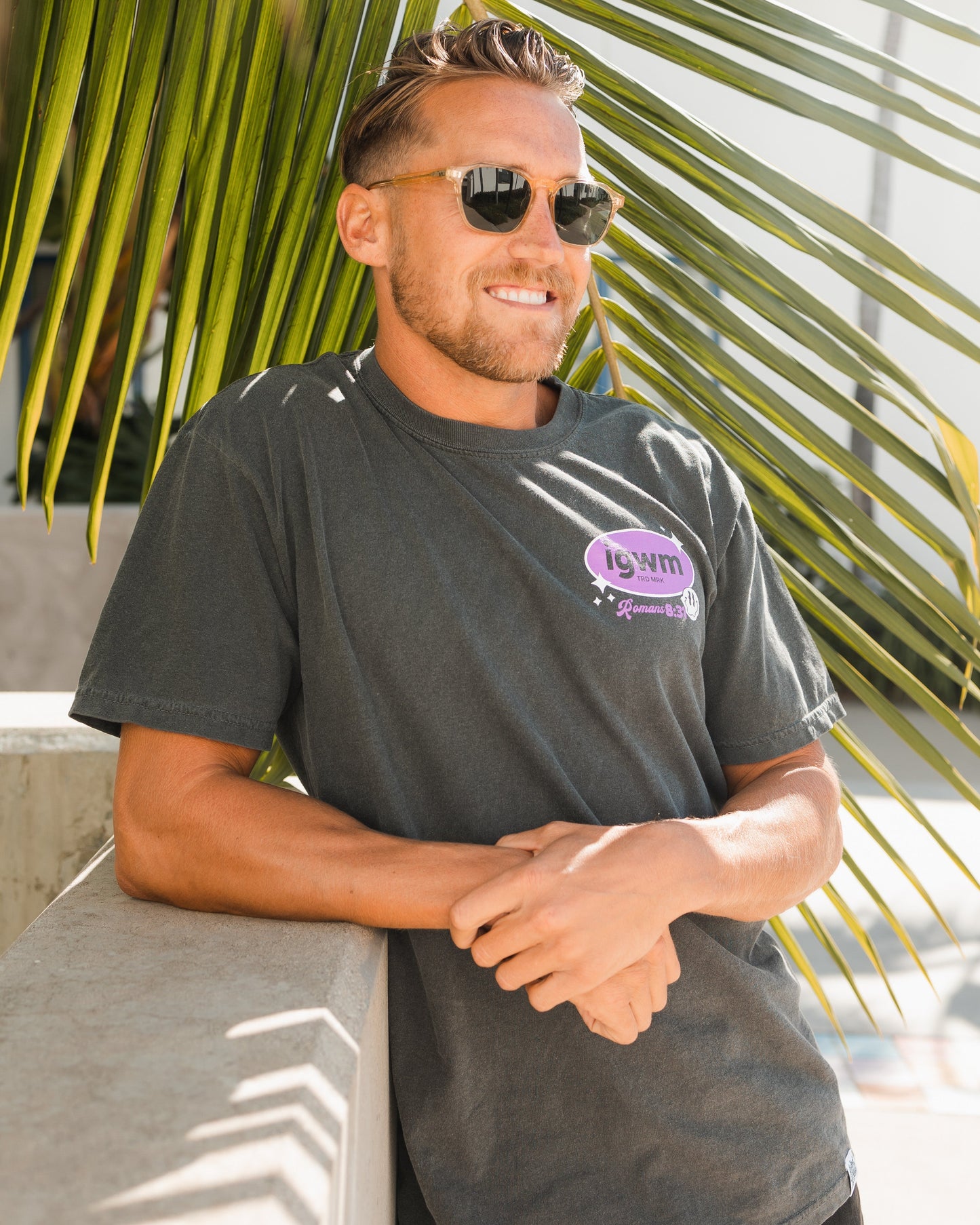 Romans Mineral Wash Premium Pepper Tee