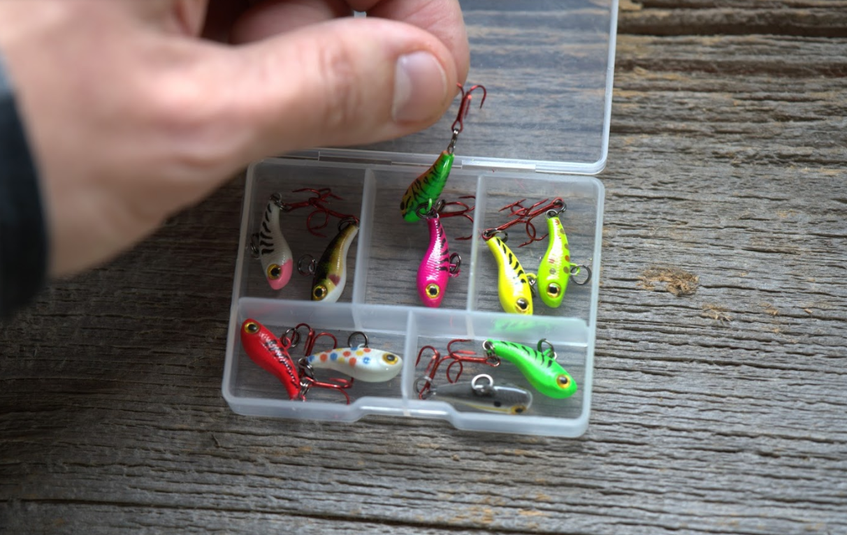 TUNGSTEN T-RIP PINK TIGER GLOW MINI VIBE BAIT