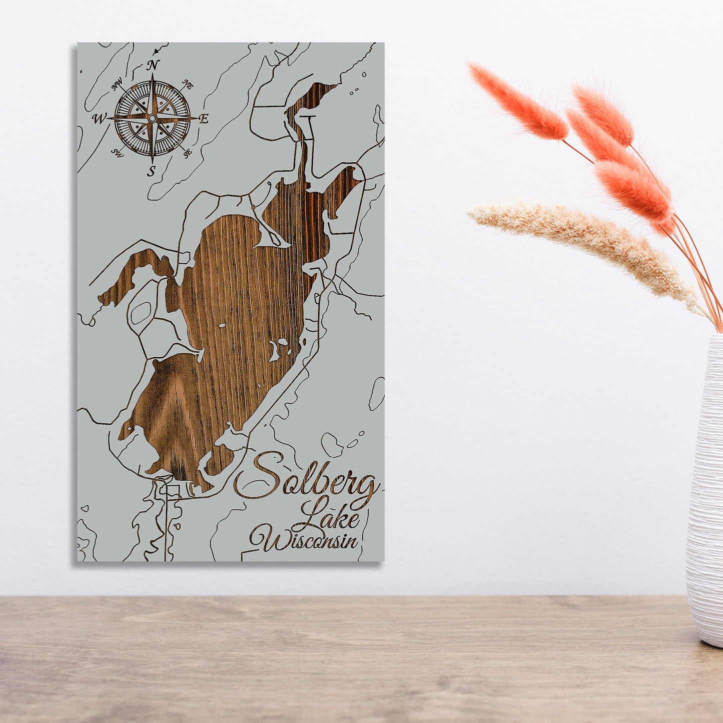 Solberg Lake, Wisconsin Map