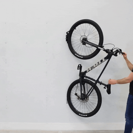 Swivel Mount Bike Storage Rack | 2 Bike Garage Wall Hooks