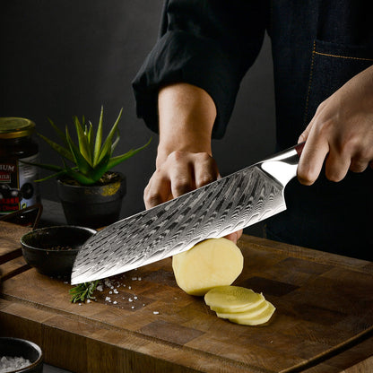 Splendor Knife Set 4 Piece VG10 Damascus Steel with Pakkawood Handle & Sheath
