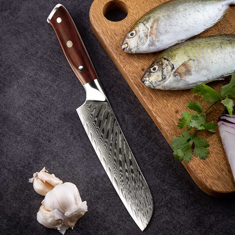 Splendor Knife Set 4 Piece VG10 Damascus Steel with Pakkawood Handle & Sheath