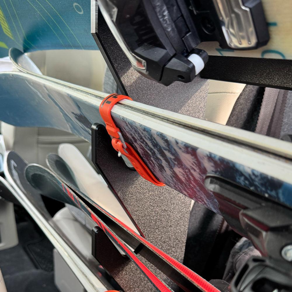 TRAPSKI Tower with Security Strap | Ski Mobile Rack | Inside SUVs, Vans, Crossovers & Hatchbacks