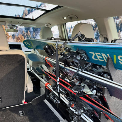 TRAPSKI Tower with Security Strap | Ski Mobile Rack | Inside SUVs, Vans, Crossovers & Hatchbacks