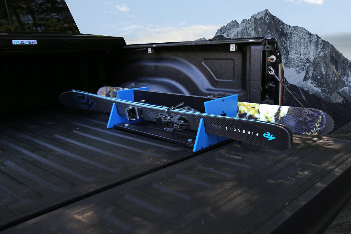 TRAPSKI DOUBLE Mobile All Mountain/Race/XC/Powder Ski and Standard Stance Snowboard Rack
