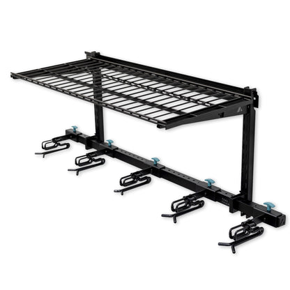Lone Peak Ski + Shelf | Adjustable Wall Storage System | Holds 5 Pairs of Skis