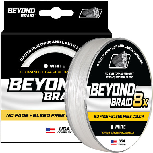 White 8X- No Fade- Ultra Performance 8 Strand
