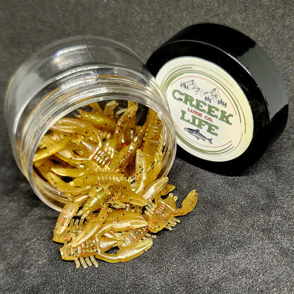 Jar of 1" Inch Micro Crayfish "The Creek Crawler"