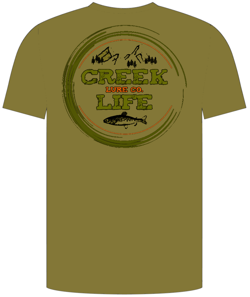 Creek Life Lure Co Short Sleeve T-Shirt (Front & Back Print