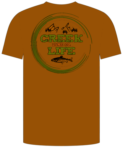 Creek Life Lure Co Short Sleeve T-Shirt (Front & Back Print)