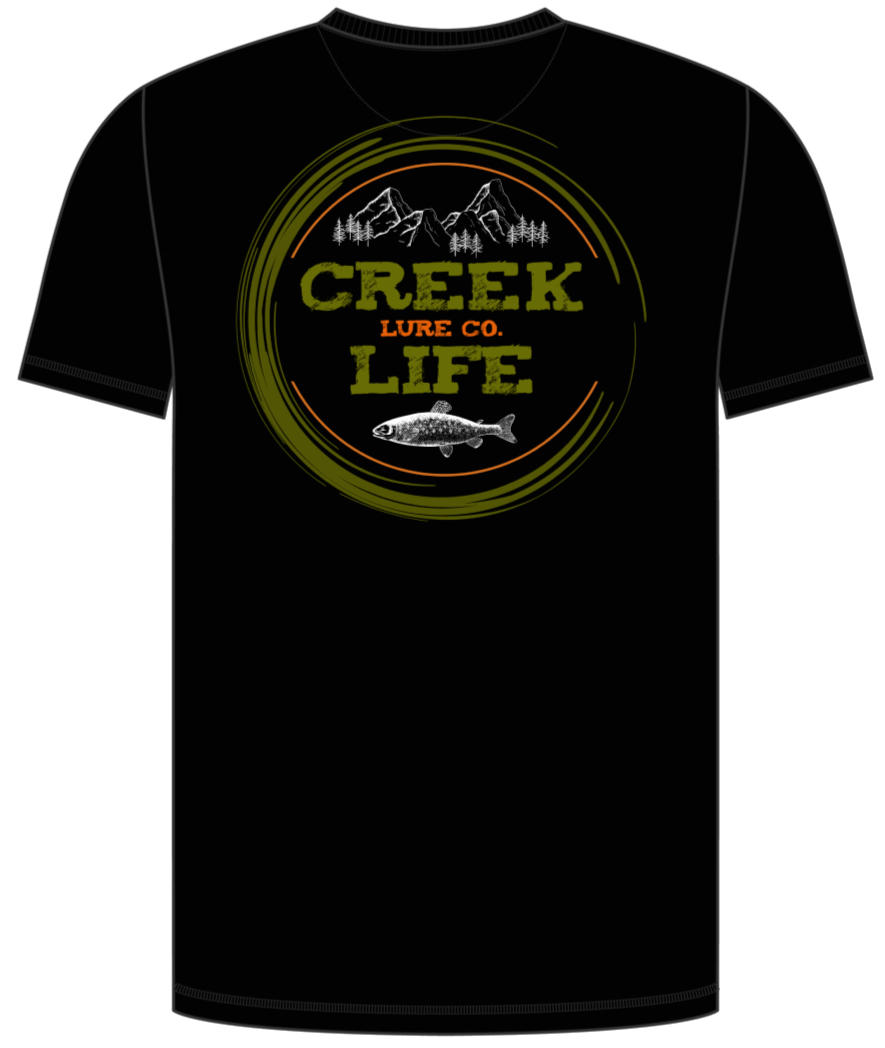Creek Life Lure Co Short Sleeve T-Shirt (Front & Back Print)