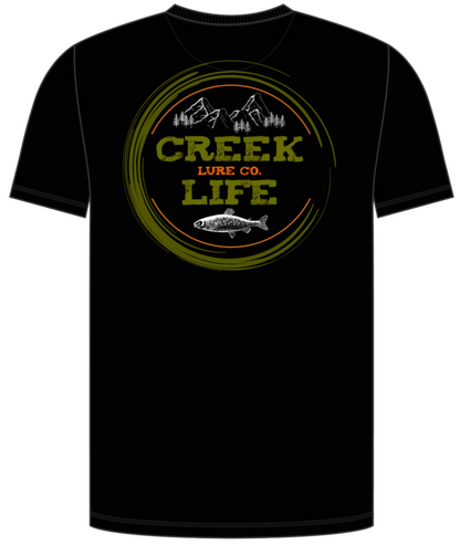 Creek Life Lure Co Short Sleeve T-Shirt (Front & Back Print)